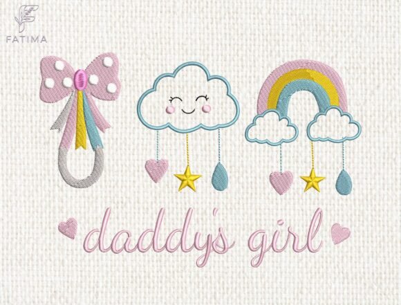 Download Daddy's Girl Embroidery Design - Dad Collection