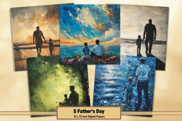 Download Dad Daughter Son Digital Paper Pack 8 - Dad Collection