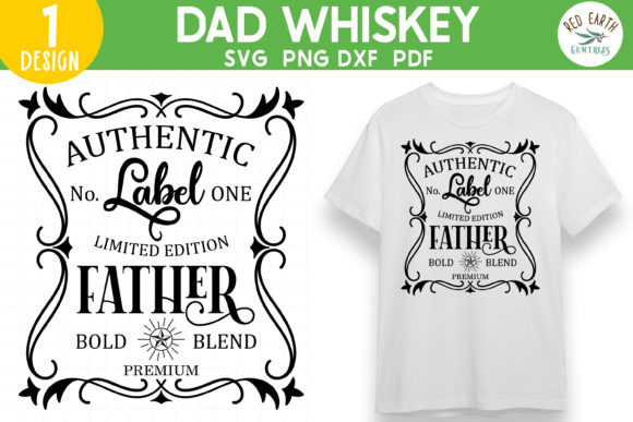 Download Dad Whiskey Label Svg Sublimation Design - Dad Collection